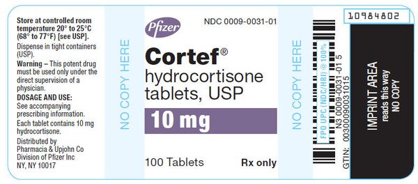 CORTEF 10MG TAB 100