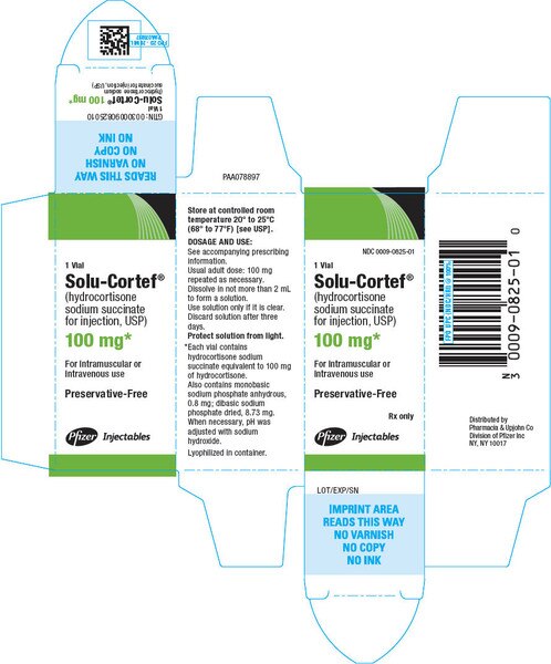 Solu-Cortef 100MG 00009-0825-01 1/2