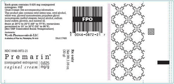 PREMARIN VAG 0.625MG CRM 30GM - PFIZER PHARM