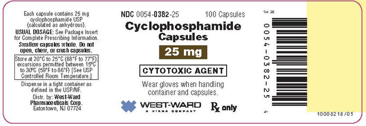 Cyclophosphamide 00054-0382-25 1/2
