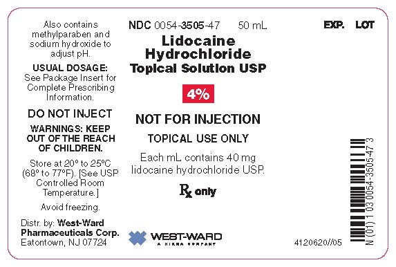 LIDOCAINE TOPICAL 4% SOL 50ML - HIKMA PHARMACEUTICALS USA INC