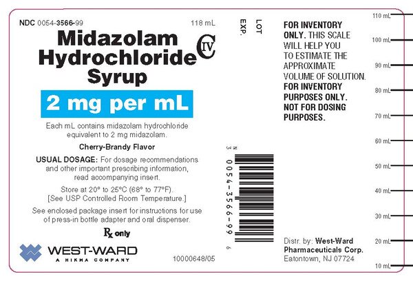 hoeveel ml is 2 5 mg midazolam