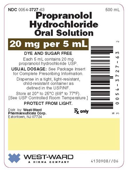 Propranolol hydrochloride 20 mg/5 ml