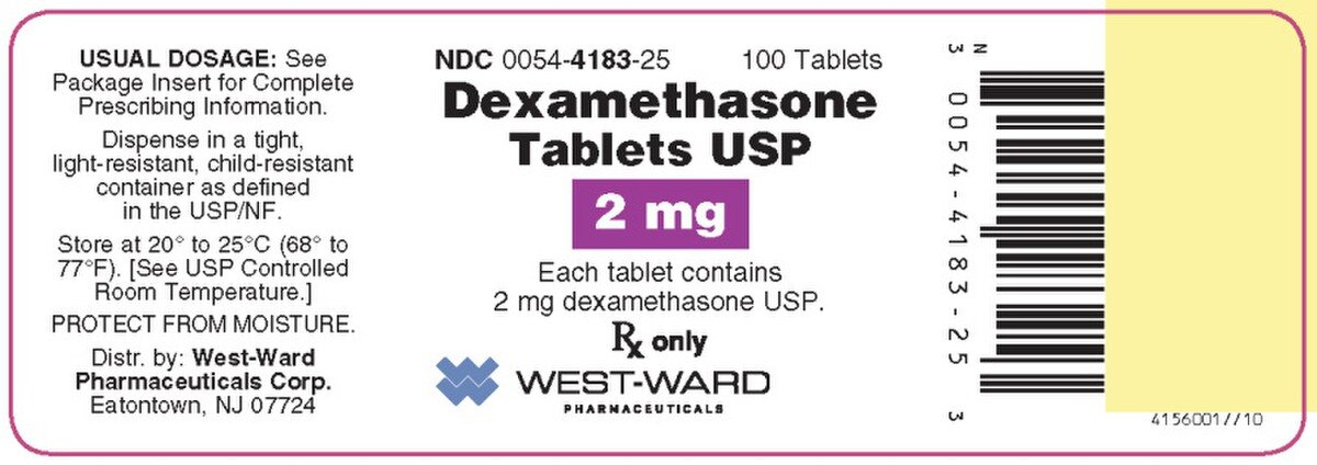 DEXAMETHASONE 2 MG TAB 100