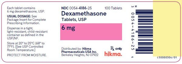 Dexamethasone 6MG 00054-4186-25