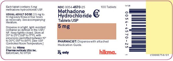METHADONE 5MG TAB 100