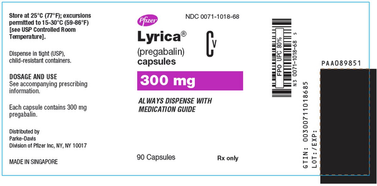 LYRICA 300MG CAP 90