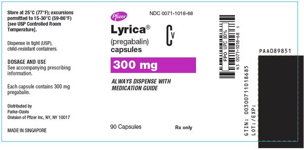 LYRICA 300MG CAP 90