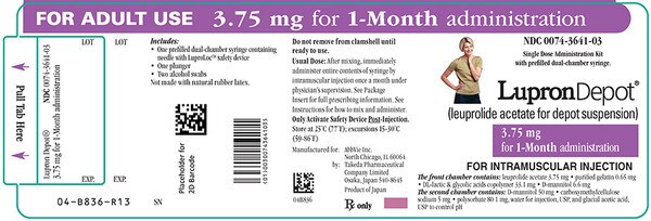 LUPRON DEPOT 3.75MG KIT - ABBVIE US LLC