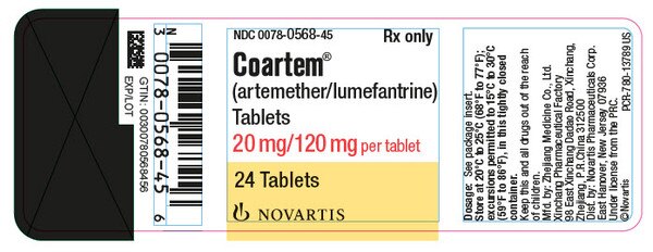 COARTEM 20-120MG TAB 24