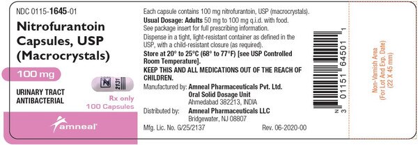 NITROFURANTOIN MACR 100MG CAP 100