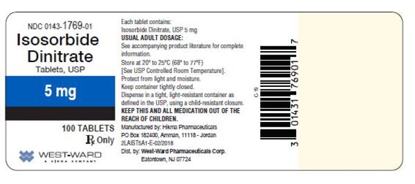 ISOSORBIDE DINTRATE 5MG TAB 100
