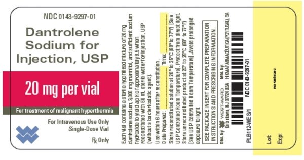 DANTROLENE SODIUM 20MG VL
