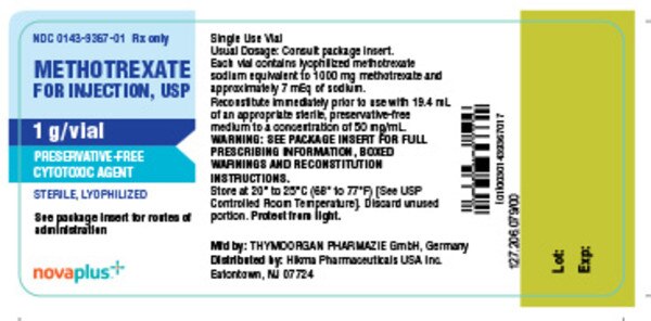 METHOTREXATE 1GM VL 10ML