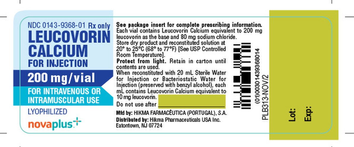 Leucovorin Calcium 0143-9368-01