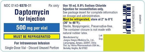 DAPTOMYCIN 500 MG SDV