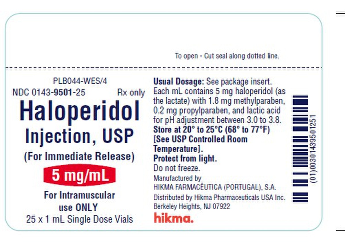 HALOPERIDOL 5MG VL 25X1ML