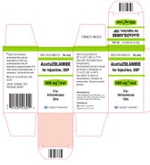 AcetaZOLAMIDE — 500MG, Lyophilized powder for solution for injection, 1 × 20 mL vial