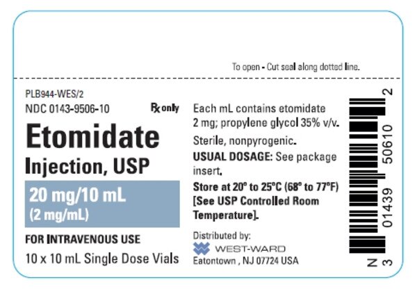 ETOMIDATE 20MG SDV 10X10ML