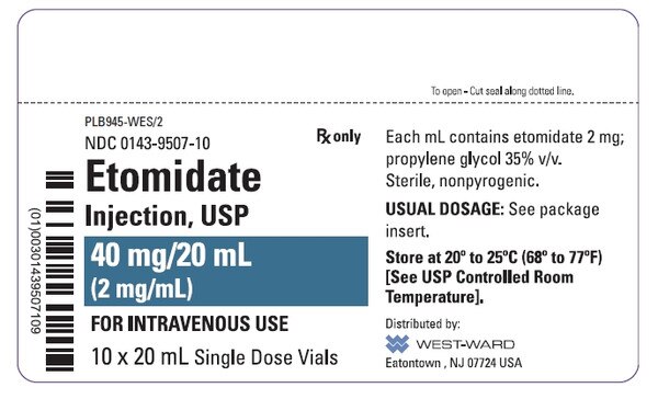 ETOMIDATE 40MG SDV 10X20ML