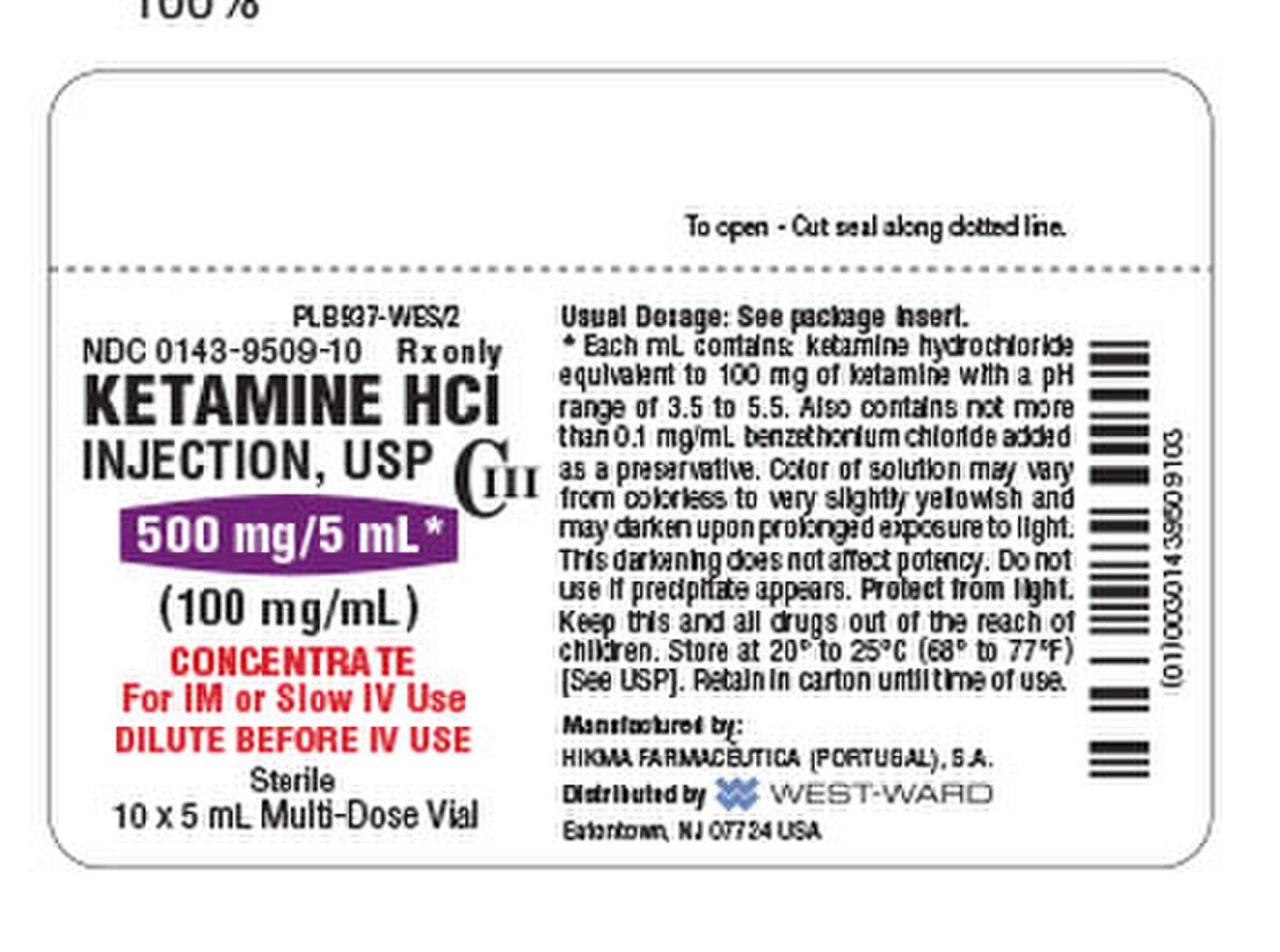 KETAMINE HCL 500MG/5ML MDV 10X5ML