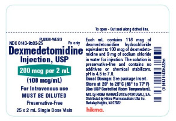 Dexmedetomidine HCl 00143-9532-25