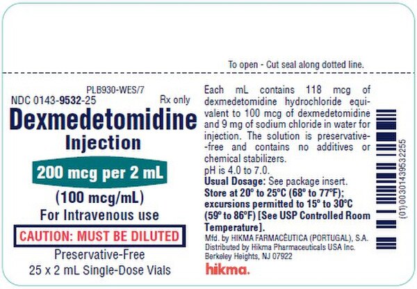 Dexmedetomidine HCl 00143-9532-25