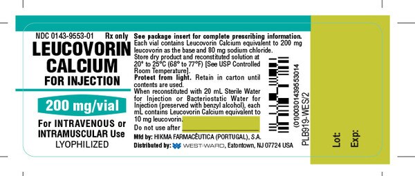 LEUCOVORIN CALCIUM 200MG VL 30ML