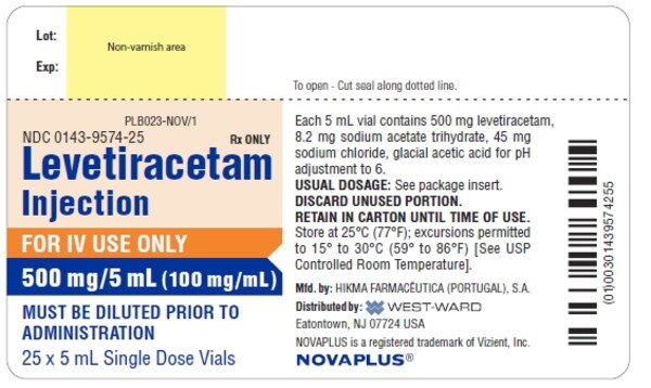Levetiracetam 100MG/ML 00143957425
