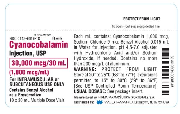 CYANOCOBAL INJ 30000MCG MDV 10X30ML