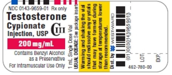 TESTOSTERONE CYPION 200MG VL 1ML