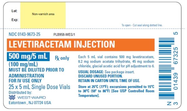 LEVETIRACETAM 500MG VL 25X5ML