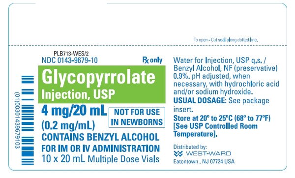GLYCOPYRROLATE 4MG MDV 10X20 ML