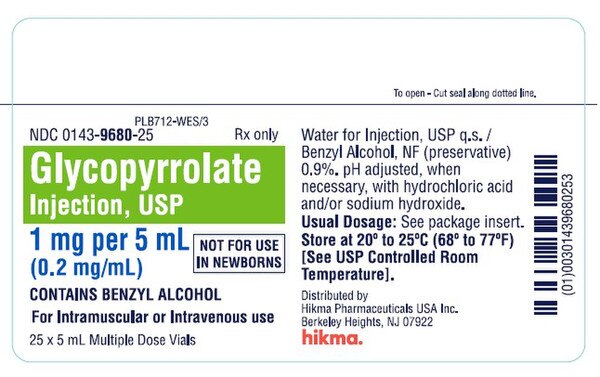 GLYCOPYRROLATE 0.2MG/ML MDV 25X5ML