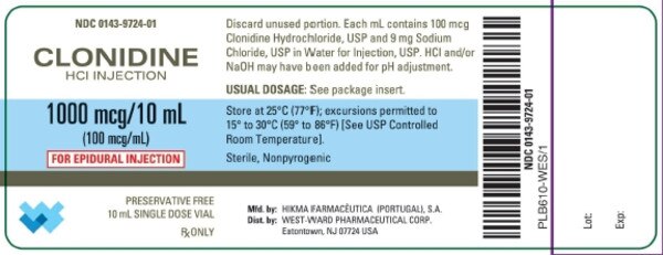 CLONIDINE HCL 1000MCG-10ML