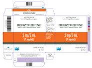 Benztropine Mesylate — 1MG/ML, Injection, carton of 5 × 2 mL ampules