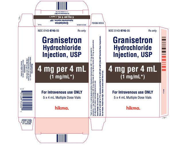 GRANISETRON HCL 4MG-4 ML MDV 5X4ML