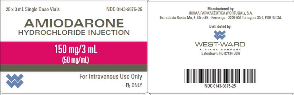 AMIODARONE HCL 150MG SDV 25X3ML