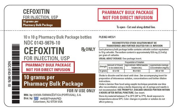 CEFOXITIN 10GM VL 10