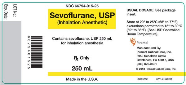 SEVOFLURANE INHALATION LIQUID 250ML EACH