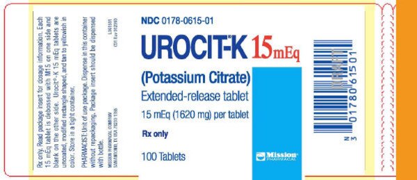 UROCIT-K 15MEQ TAB 100