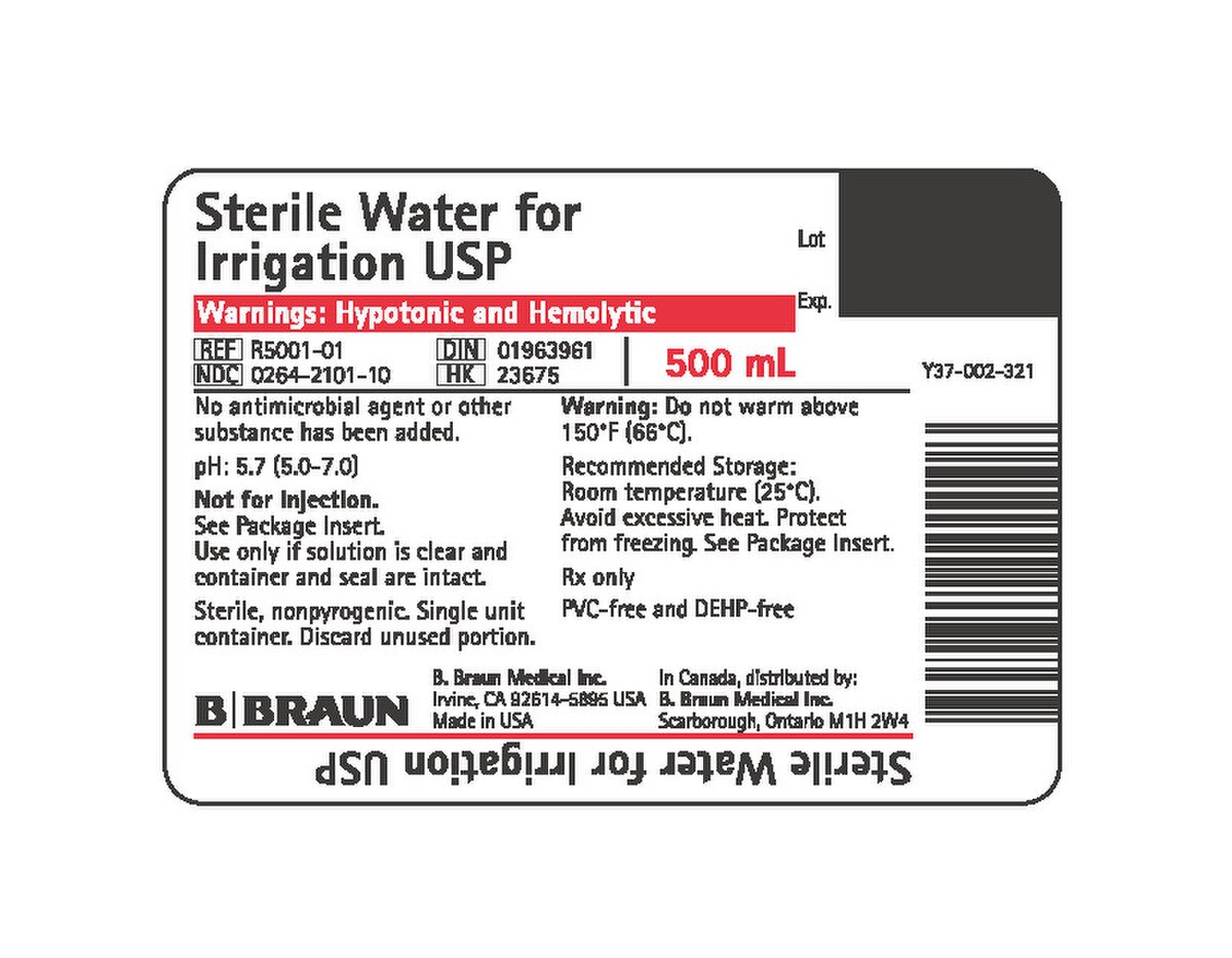 Sterile Water for Irrigation, 500 mL Container, 16 Containers/Pack