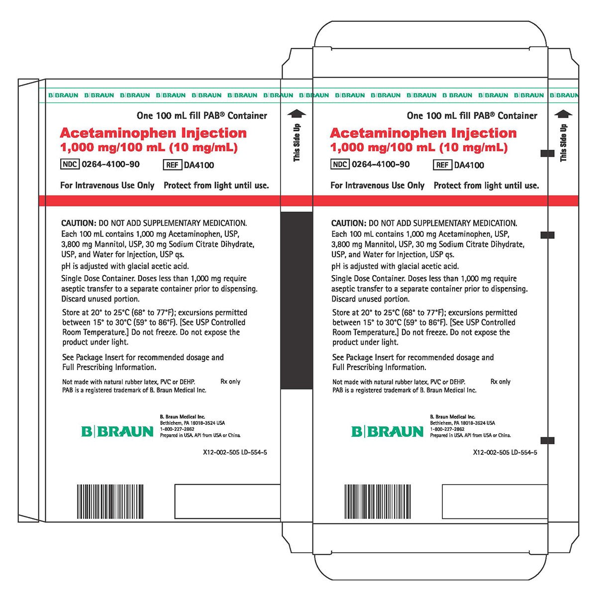 Acetaminophen 1000mg 00264-4100-90
