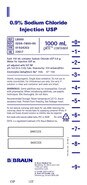Sodium Chloride 0.9% Injection — 1,000 mL IV bag — 12 bags