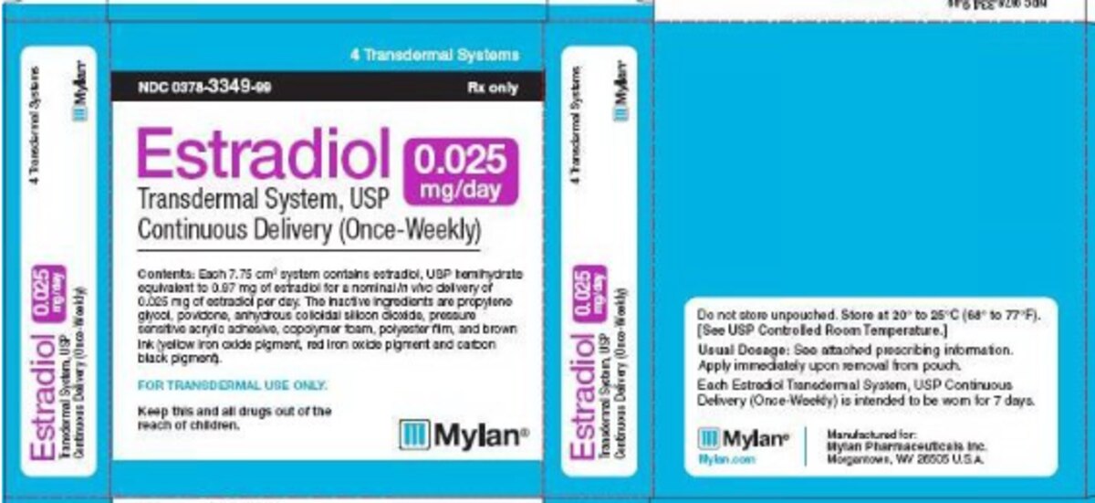 Estradiol 0.025MG-DAY 00378334999
