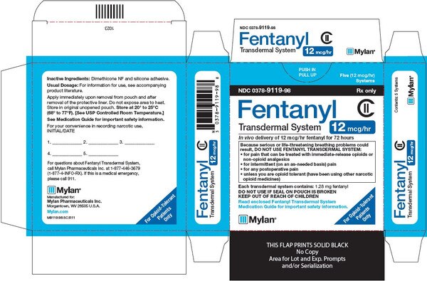 FENTANYL 12MCG/HR PAT 5