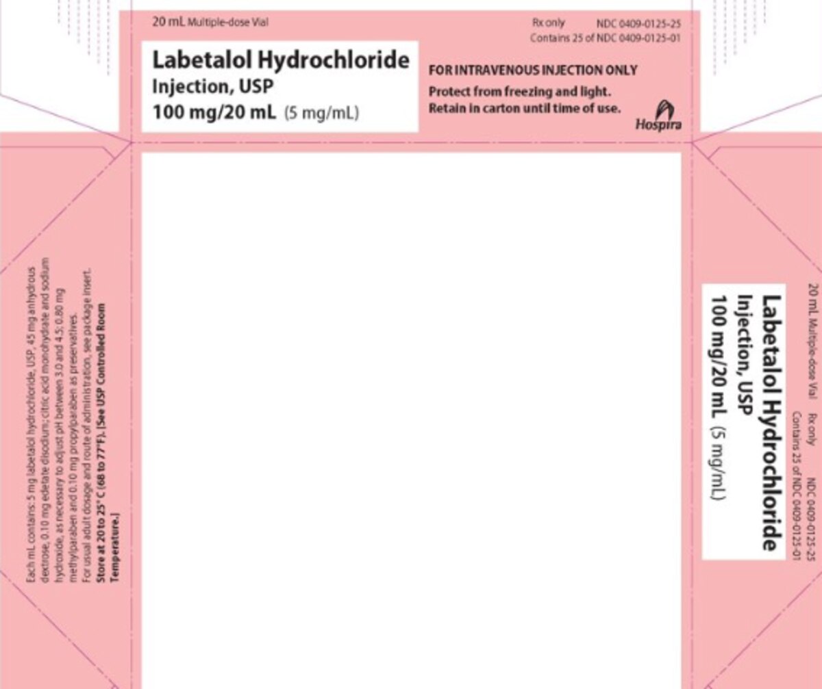 Labetalol Hydrochlori 00409-0125-25