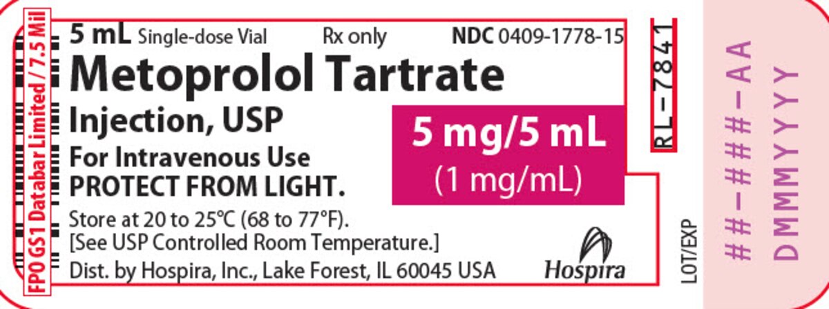Metoprolol Tartrate 0409-1778-15