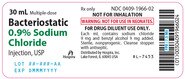 Bacteriostatic 0.9% Sodium Chloride Injection, 30 mL Multi-Dose Vial