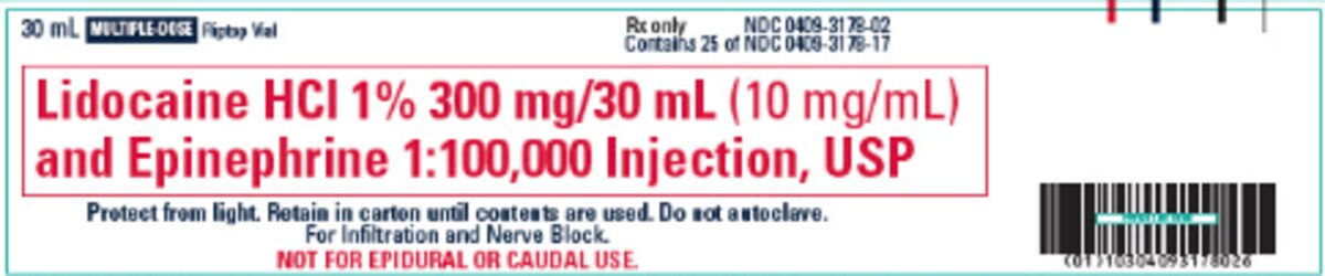 Lidocaine HCl + Epi 00409317802